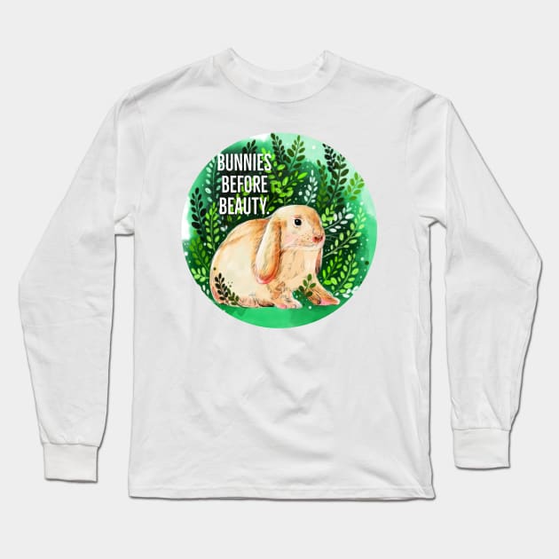 Bunny Long Sleeve T-Shirt by artbysavi